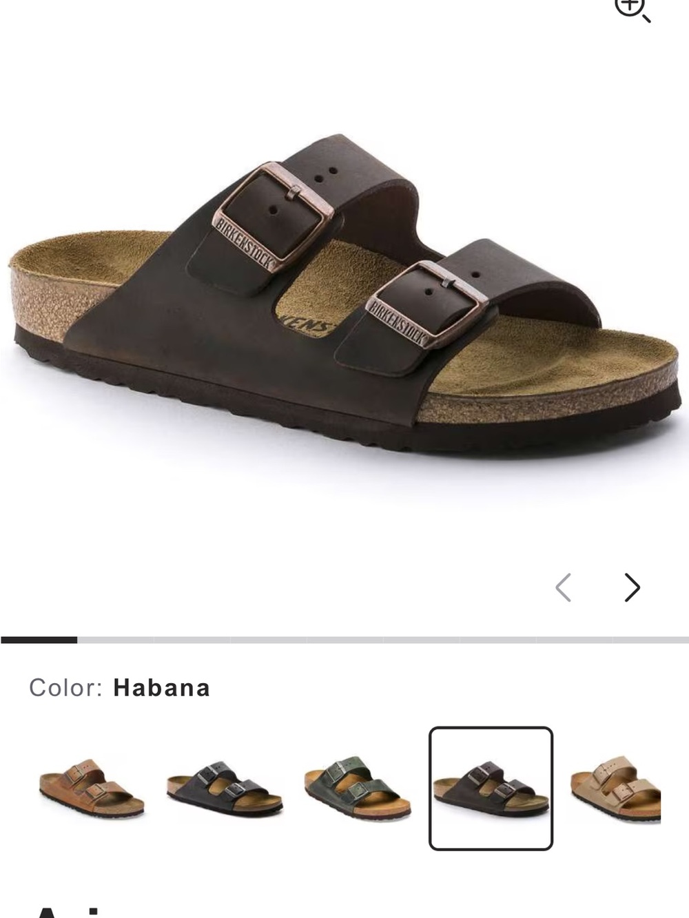 Birkenstock Size Chart Graphic - Black and White